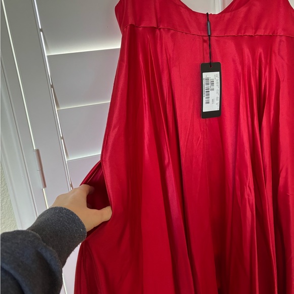 Dolce & Gabbana Red Silk Babydoll Dress - Picture 8 of 8